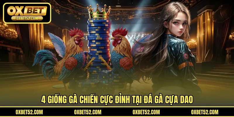 4 giống gà chiến cực đỉnh tại đá gà cựa dao